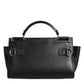 Dolce & Gabbana Black Leather SICILY Top Handle Crossbody Bag