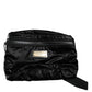 Dolce & Gabbana Black Nylon Fabric Belt Waist Fanny Pack Bag