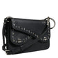 Dolce & Gabbana Black Small Leather Studded Shoulder Crossbody Bag