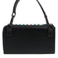 Dolce & Gabbana Black Leather Lighted Top Handle Handbag Bag