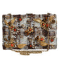 Dolce & Gabbana Multicolor Tweed Floral Clutch Crossbody Bag