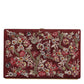 Dolce & Gabbana Bordeaux Velvet Gold Frame Clutch Evening Bag