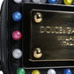 Dolce & Gabbana Black Leather LED Logo Shoulder Crossbody Bag