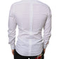 Dolce & Gabbana White Cotton Collared Men Formal Dress Shirt