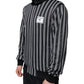 Dolce & Gabbana Black White Stripes Full Zip DNA Milano Men Sweater