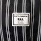 Dolce & Gabbana Black White Stripes Full Zip DNA Milano Men Sweater