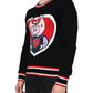 Dolce & Gabbana Black Cashmere Pig of the Year Pullover Sweater