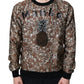 Dolce & Gabbana Brown Jacquard Mambo Pineapple Pullover Sweater