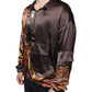 Dolce & Gabbana Brown Tie Dye Hooded Sweatshirt Sweater