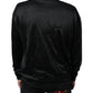 Dolce & Gabbana Black Polyester Pullover Sweatshirt Sweater