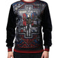 Dolce & Gabbana Multicolor Jacquard Crew Neck Sweatshirt Sweater