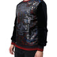 Dolce & Gabbana Multicolor Jacquard Crew Neck Sweatshirt Sweater