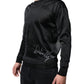 Dolce & Gabbana Black Polyester Pullover Sweatshirt Sweater