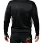 Dolce & Gabbana Black Polyester Pullover Sweatshirt Sweater