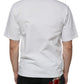 Dolce & Gabbana White Cotton DG Logo Print Casual T-shirt