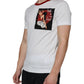 Dolce & Gabbana White Graphic Print Cotton Crew Neck T-shirt