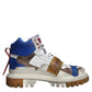 Dolce & Gabbana Multicolor Leather Trekking Sneakers Boots Shoes