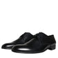 Dolce & Gabbana Black Leather Derby Formal Dress Shoes