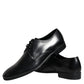 Dolce & Gabbana Black Leather Derby Formal Dress Shoes