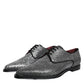 Dolce & Gabbana Silver Polyurethane Derby Formal Dress Shoes