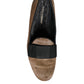 Dolce & Gabbana Brown Calf Hair Leather Loafers Formal Dress Shoes