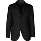 Made in Italy Black Wool Vergine Blazer