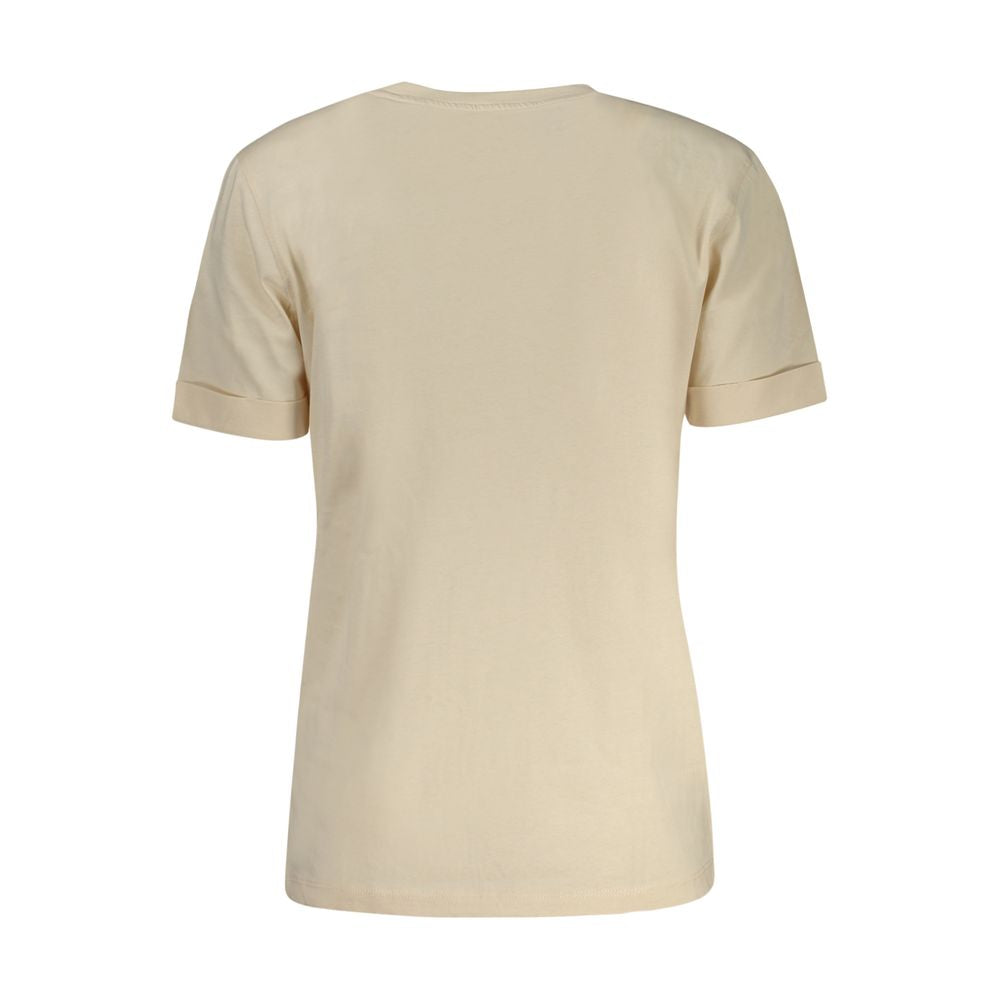 Guess Jeans Beige Cotton Tops & T-Shirt