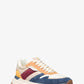 Dax Color-Block Leather and Suede Trainer