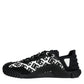 Dolce & Gabbana Black Logo Lace Up Low Top NS1 Sneakers Shoes