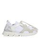 Dolce & Gabbana White Mesh Sorrento Trekking Sneakers Shoes