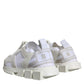 Dolce & Gabbana White Mesh Sorrento Trekking Sneakers Shoes