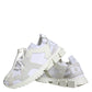 Dolce & Gabbana White Mesh Sorrento Trekking Sneakers Shoes