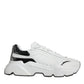 Dolce & Gabbana White Silver DAYMASTER Leather Sneakers Shoes