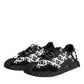 Dolce & Gabbana Black Logo Lace Up Low Top NS1 Sneakers Shoes