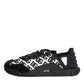 Dolce & Gabbana Black Logo Lace Up Low Top NS1 Sneakers Shoes