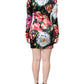 Dolce & Gabbana Multicolor Floral Print Sheath Mini Dress