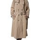 Dolce & Gabbana Khaki Double Breasted Trench Coat Jacket