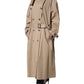 Dolce & Gabbana Khaki Double Breasted Trench Coat Jacket