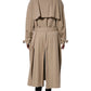 Dolce & Gabbana Khaki Double Breasted Trench Coat Jacket