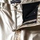 Dolce & Gabbana Metallic Gold Polyester Tapered Pants