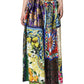 Dolce & Gabbana Multicolor Patchwork Sicily Long Maxi Skirt