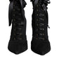 Dolce & Gabbana Black Lace Up Trekking Ankle Boots Shoes