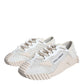 Dolce & Gabbana White Lace NS1 Low Top Sneaker Sports Shoes