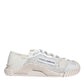 Dolce & Gabbana White Lace NS1 Low Top Sneaker Sports Shoes