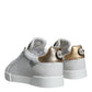 Dolce & Gabbana White Leather Portofino Low Top Sneaker Shoes