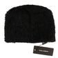 Dolce & Gabbana Elegant Black Xiangao Fur Beanie Hat