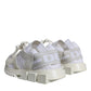 Dolce & Gabbana White Mesh Sorrento Trekking Sneakers Shoes