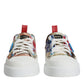 Dolce & Gabbana Multicolor Patchwork Low Top Sneakers Shoes