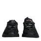 Dolce & Gabbana Black Nylon Low Top NS1 Sneakers Shoes