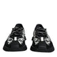 Dolce & Gabbana Black Logo Lace Up Low Top NS1 Sneakers Shoes